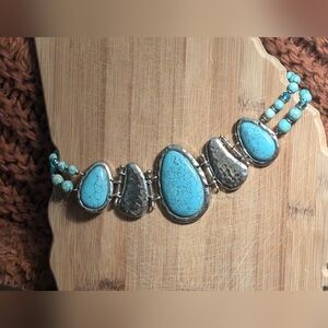 Southwestern Faux Turquoise Necklace